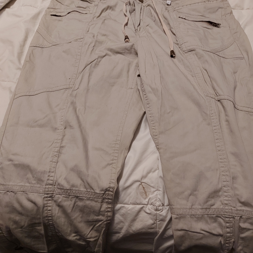 Reitmans  casual , beige sz 15   beige tie at waist , pockets